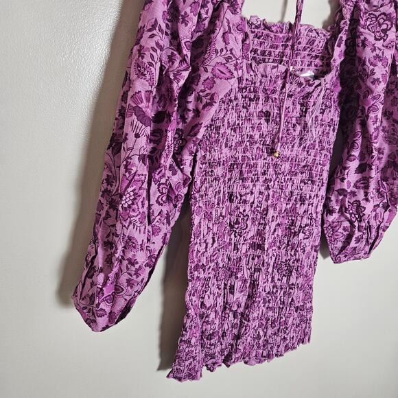NWT Free People Smock It To Me Mini Dress Sz XS Azalea Combo - Picture 7 of 14